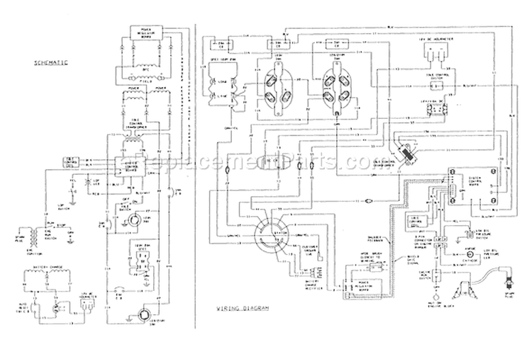 Page D Diagram and Parts List for  Briggs and Stratton Generator